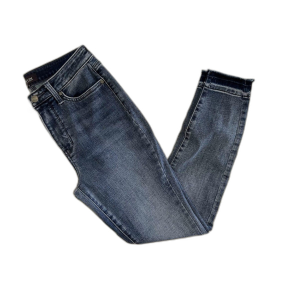 NYDJ Ami Skinny Jeans Size 2 Womens Raw Frayed Released Hem - Picture 5 of 9